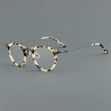 Cort Acetate Titanium Glasses Frame Round Frames Southood Amber 