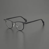 Daley Colorful Titanium Glasses Frame Round Frames Southood Black 