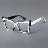 Daly Cat Eye Glasses Frame Cat Eye Frames Southood White Black 