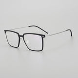 Danyelle Ultra light Titanium Glasses Frame Rectangle Frames Southood Black 