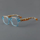 Del Retro Acetate Glasses Frame Geometric Frames Southood Blue 