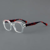 Del Retro Acetate Glasses Frame Geometric Frames Southood Clear 