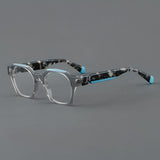 Del Retro Acetate Glasses Frame Geometric Frames Southood Grey 