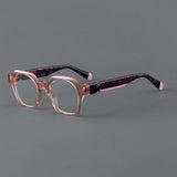 Del Retro Acetate Glasses Frame Geometric Frames Southood Pink 