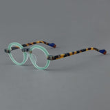 Dimash Round Acetate Optical Glasses Frame Round Frames Southood Green Leopard 