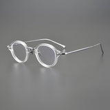 Drew Round Titanium Glasses Frame Round Frames Southood Clear Big 