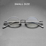Drew Round Titanium Glasses Frame Round Frames Southood Clear Small 