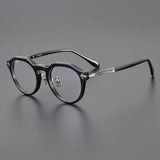 Dune Vintage Acetate Glasses Frame Round Frames Southood Black gun 