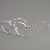 Ean Vintage TR90 Titanium Eyeglasses Frame Aviator Frames Southood Clear 