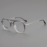 Ean Vintage TR90 Titanium Eyeglasses Frame Aviator Frames Southood Gradient Gray 