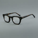 Easter Retro Rectangle Acetate Glasses Frame Rectangle Frames Southood Leopard 