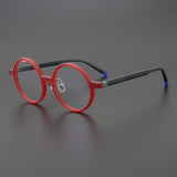 Eorl Acetate Glasses Frame Round Frames Southood Red 