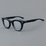Farran Retro Acetate Glasses Frame Cat Eye Frames Southood Black 
