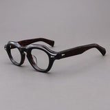 Felton Vintage Acetate Glasses Frame Geometric Frames Southood Leopard 