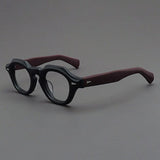 Felton Vintage Acetate Glasses Frame Geometric Frames Southood Matte Black Red 