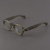 Felton Vintage Acetate Glasses Frame Geometric Frames Southood Matte Gray Green 