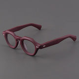 Felton Vintage Acetate Glasses Frame Geometric Frames Southood Matte Red 