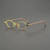 Flora Ultralight Titanium Glasses Frame Cat Eye Frames Southood Yellow 