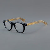 Fortune Vintage Acetate Glasses Frame Cat Eye Frames Southood C2 Black tea 