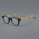 Fortune Vintage Acetate Glasses Frame Cat Eye Frames Southood C4 Blue leopard 