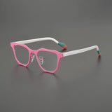 Fran Designer Titanium Glasses Frame Cat Eye Frames Southood Pink 