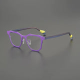 Fran Designer Titanium Glasses Frame Cat Eye Frames Southood Purple 