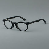 Gabrio Oval Vintage Eyeglass Frame Oval Frames Southood Black 