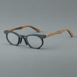 Gabrio Oval Vintage Eyeglass Frame Oval Frames Southood Matte Black 