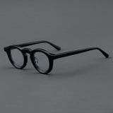 Gail Retro Round Acetate Glasses Frame Round Frames Southood Black 
