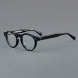 Garey Vintage Acetate Glasses Frame Round Frames Southood Black 