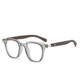 Gino TR90 Vintage Eyeglasses Frame Rectangle Frames Southood Dark Gray 