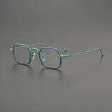 Gnine Ultralight Titanium Glasses Frame Rectangle Frames Southood Green 