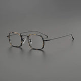 Gnine Ultralight Titanium Glasses Frame Rectangle Frames Southood Leopard 