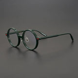 Nedaa Hand Craft Retro Tortoise Round Glasses Frame