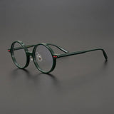 Nedaa Hand Craft Retro Tortoise Round Glasses Frame