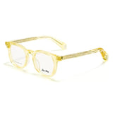 Isidore Vintage Acetate Eyeglasses Frame Round Frames Southood Clear Yellow 