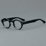 Jade Retro Round Acetate Optical Frame Round Frames Southood Black 