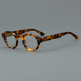Jade Retro Round Acetate Optical Frame Round Frames Southood Leopard 