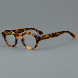 Jade Retro Round Acetate Optical Frame Round Frames Southood Leopard 