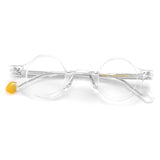 Jake Retro Round Glasses Frame Round Frames Southood Clear 