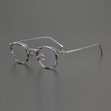 Jock Premium Series Vintage Acetate Glasses Frame Round Frames Southood Blue Silver 