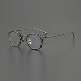 Jock Premium Series Vintage Acetate Glasses Frame Round Frames Southood Stripe Gun 