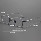 Johnny Vintage Titanium Eyeglasses Frame Rectangle Frames Southood 
