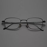 Johnny Vintage Titanium Eyeglasses Frame Rectangle Frames Southood Black 