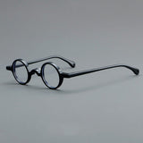 Jordi Small Round Acetate Glasses Frame Round Frames Southood Black 