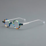 Jordi Small Round Acetate Glasses Frame Round Frames Southood Flower 