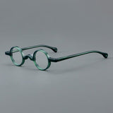 Jordi Small Round Acetate Glasses Frame Round Frames Southood Green 