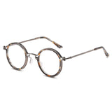 Kay Retro Round Optical Metal Glasses Frame Round Frames Southood Floral 