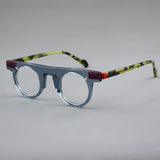 Kent Acetate Round Retro Glasses Frame Round Frames Southood Blue 