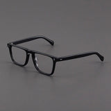 Kev Retro Acetate Optical Glasses Frame Rectangle Frames Southood Black 